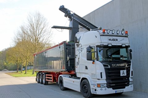 Spiralförderer auf LKW